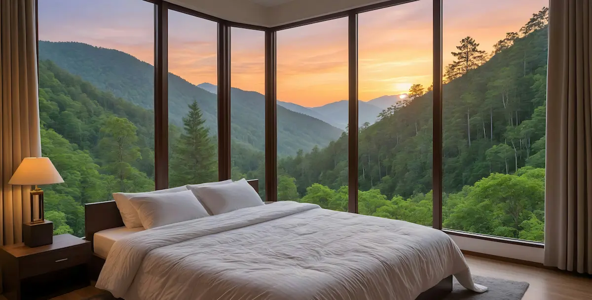 Boutique resort Kerala nature pool at dusk